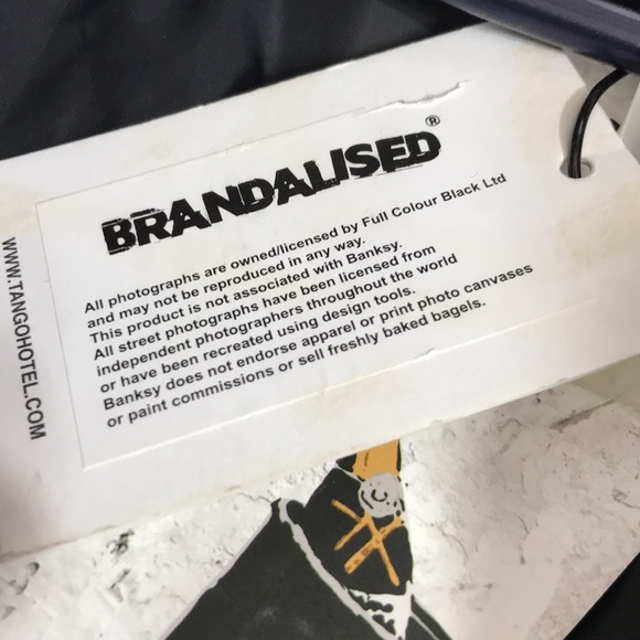 NWT—TANGO HOTEL Brandalised Boy With Teddy Bomber Jacket.. Size:Medium - Picture 8 of 13